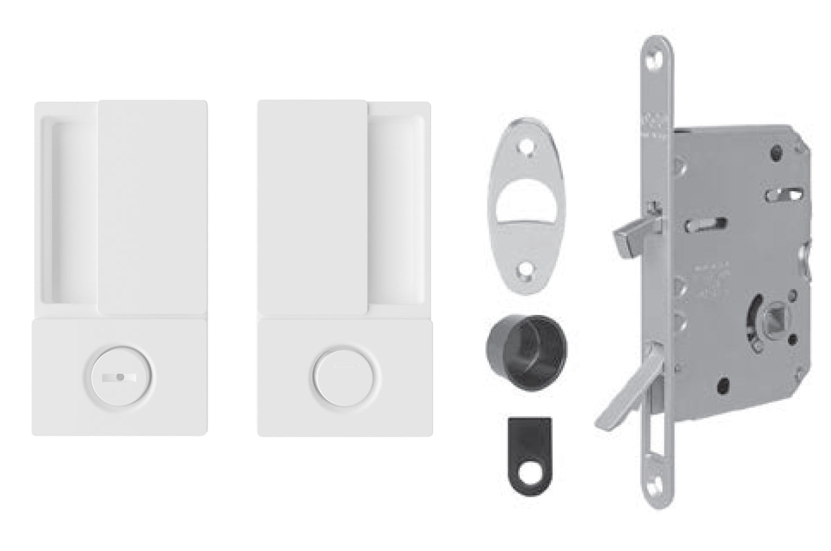 AGB - Wave - HR WC Posuvné dveře - skořápky a kliky pro posuvné dveře