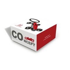 MTM - Key Key - Racing Car Red -Black - Klíčové prsteny