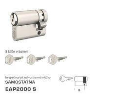 DK - EAP2000 S jednostranné - samostatné bezpečnostní vložky - BT3