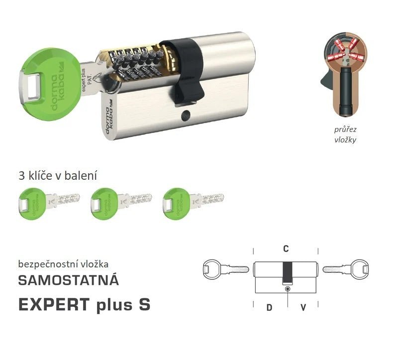 DK - Expert Plus S - samostatné bezpečnostní vložky - BT4