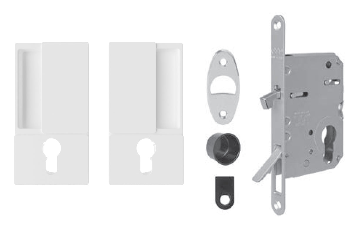 AGB - Set for Sliding Doors Wave - HR PZ - Shells and Handles pro posuvné dveře