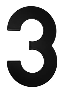 MP - číslo domu "3" - 152 mm