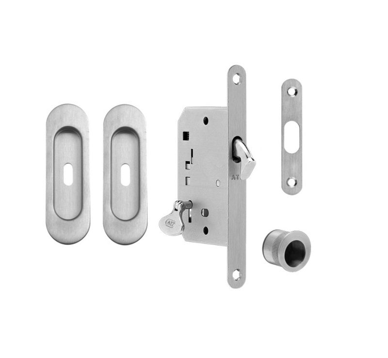 FT - Sada oválných posuvných dveří - BB / S - skořepiny a kliky pro posuvné dveře