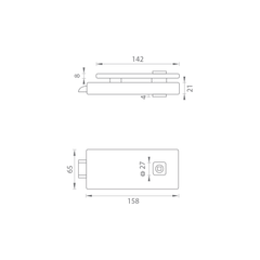 MP - Unikátní R8 - zámek pro skleněné dveře - bez otevření zadních - zámky pro skleněné dveře
