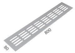 Šířka ventilační mřížky Alfa 80 x 800 mm - šířka mřížek 80 mm