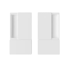 AGB - WAVE SHELLS pro posuvné dveře bez otevírání - Skořepiny a kliky pro posuvné dřevěné dveře