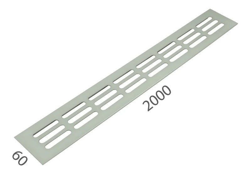Šířka mřížky SRL - Alfa ventilační mřížka 60 x 2000 mm - šířka mřížek 60 mm