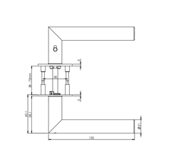 GK - Lucia Piatta S - R - S2L s uzamčením - držadla na kulatých rozemetech