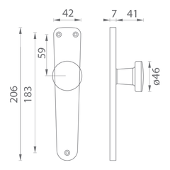 BA - Ball On Shield 2200 - B - Přímé koule na oválných štítch