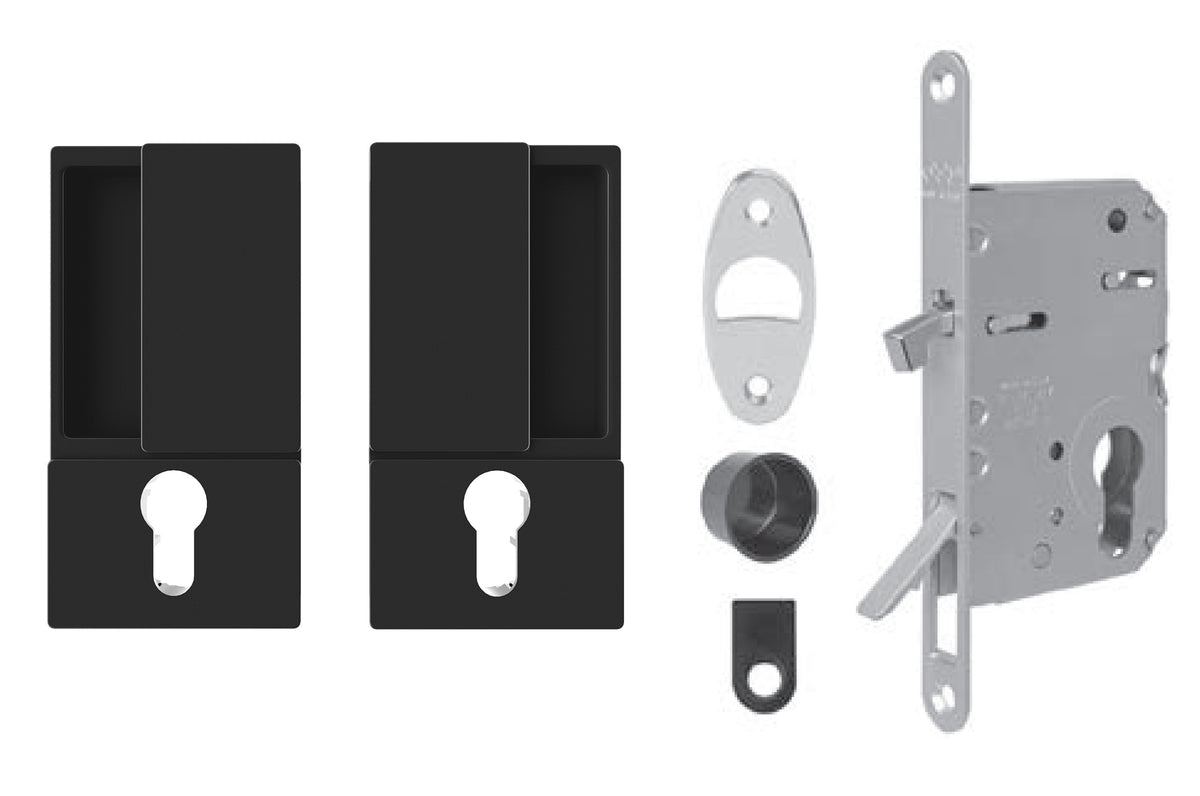 AGB - Set for Sliding Doors Wave - HR PZ - Shells and Handles pro posuvné dveře