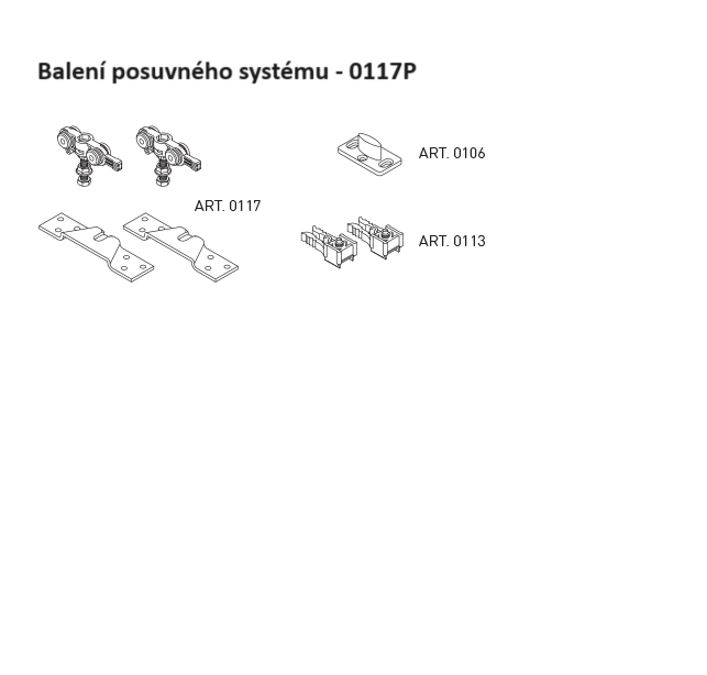 SC - balení posuvného systému 100 leggera art.0117p