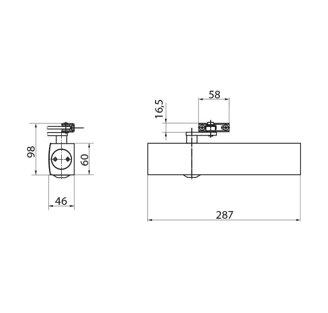 GZ - TS 4000 Hanger Self -Closer