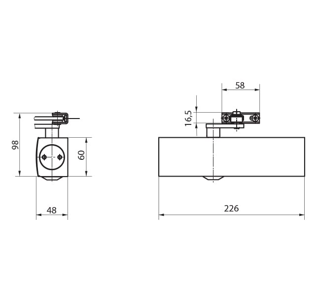 GZ - TS 2000 v Self -uzavírající rám