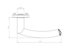 GK - Jette Crystal Piatta S - R - Úchyty na kulatých rozeštech