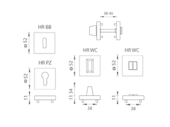 TI - ROZETA Rozeta čtvercová - HR