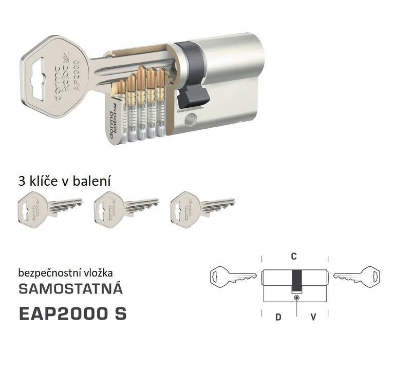 DK - EAP2000 S - samostatné bezpečnostní vložky - BT3