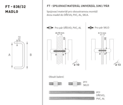 FT - RUKOJEŤ kód K38 â'¬Å¡Â¬Â¹Ã†â€™Â¦ 32 mm UN pár - Kulaté odsazené rukojeti