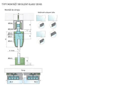 SC - POSUVNÝ SYSTÉM SÉRIE 100 TICHÉ SKLO 120 KG
