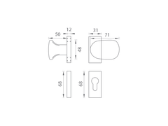 WA - MADLO FELIX Dveřní klika - UR