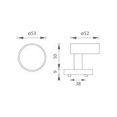 FT - Ball 327 Round Rosette - R