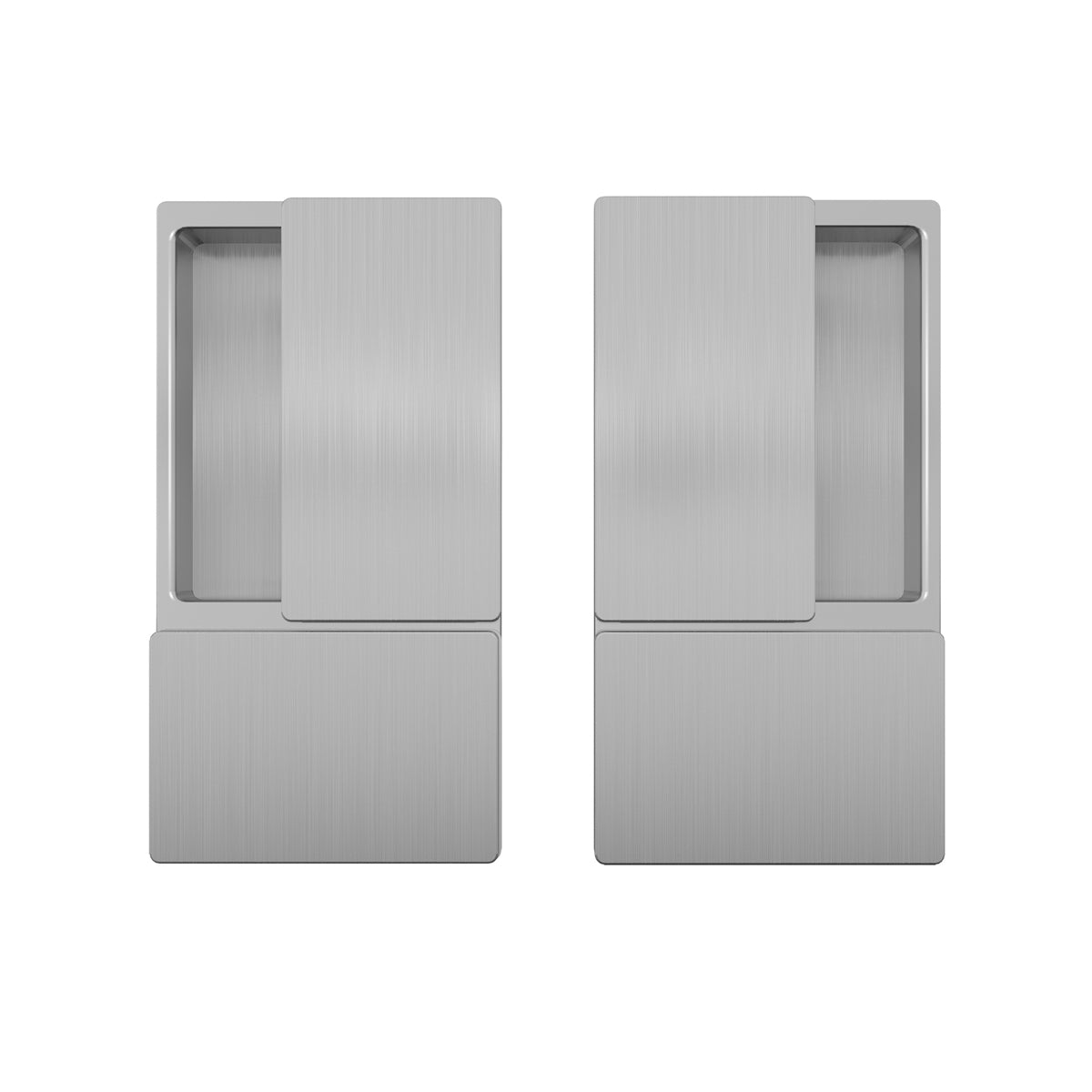 AGB - vlnové skořápky pro posuvné dveře bez otevření - skořápky a kliky pro posuvné dřevěné dveře