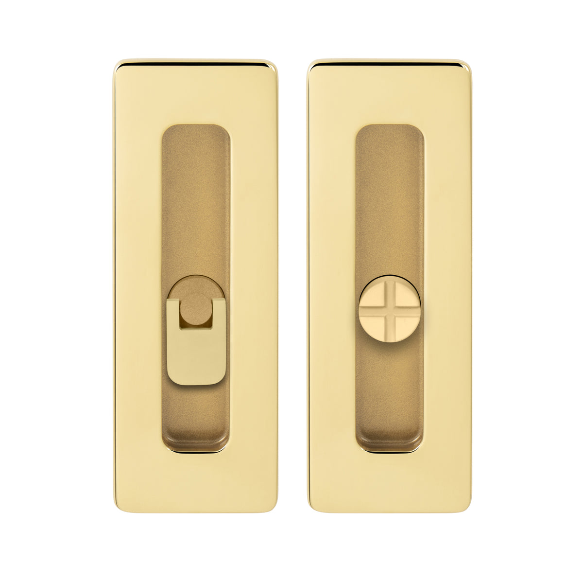 TI - Plášť posuvných dveří - 4181 5S - WC - Mušle a kliky pro posuvné dřevěné dveře