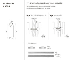 FT - RUKOJEŤ kód K01 â'¬Å¡Â¬Â¹Ã†â€™Â¦ 32 mm UN pár - Kulatá rovná rukojeť