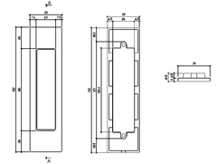 AT - Shell - 7039 - Mušle a kliky pro posuvné dřevěné dveře