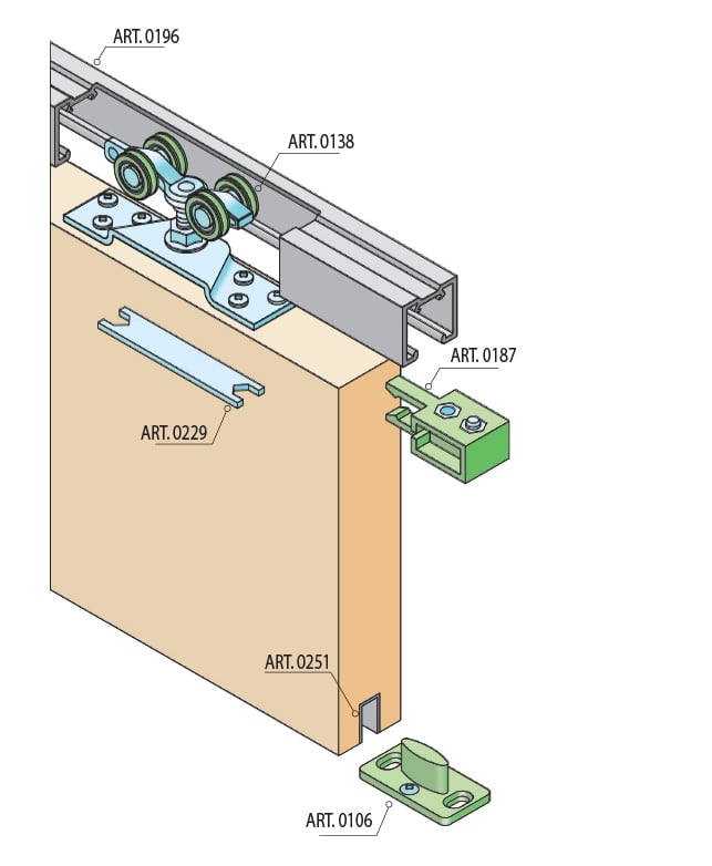 SC - Posuvný systém série 100 tichý 120 kg