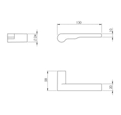 VM - Vítr - minimalistické úchyty bez rozettů