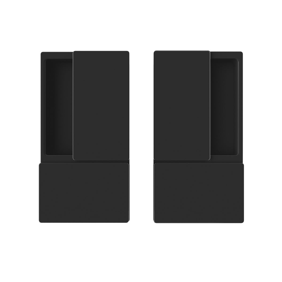 AGB - vlnové skořápky pro posuvné dveře bez otevření - skořápky a kliky pro posuvné dřevěné dveře