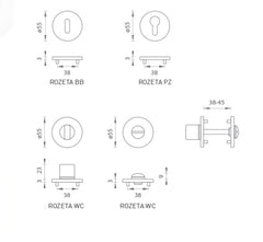 MP - rozeta ROUND ROSETTE - R 3SM