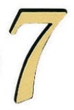 LR - číslo domu "7" - 120 mm