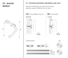 FT - RUKOJEŤ kód K14 â'¬Å¡Â¬Â¹Ã†â€™Â¦ 30 mm UN pc - Kulaté odsazené rukojeti