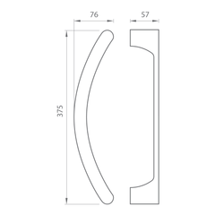 CB - MADLO ONE 350 - Kulaté ofsetové rukojeti
