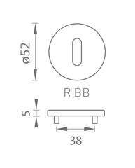 Ti - Rosetta Round Rosette - R 5s