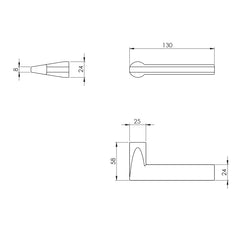 WC - Atlanta - Minimalistické úchyty bez rozettů