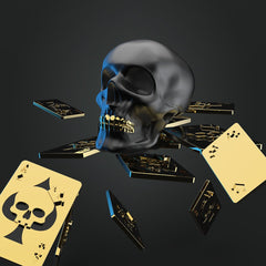 MTM - Key Fob - Black Skull - Klíčové prsteny