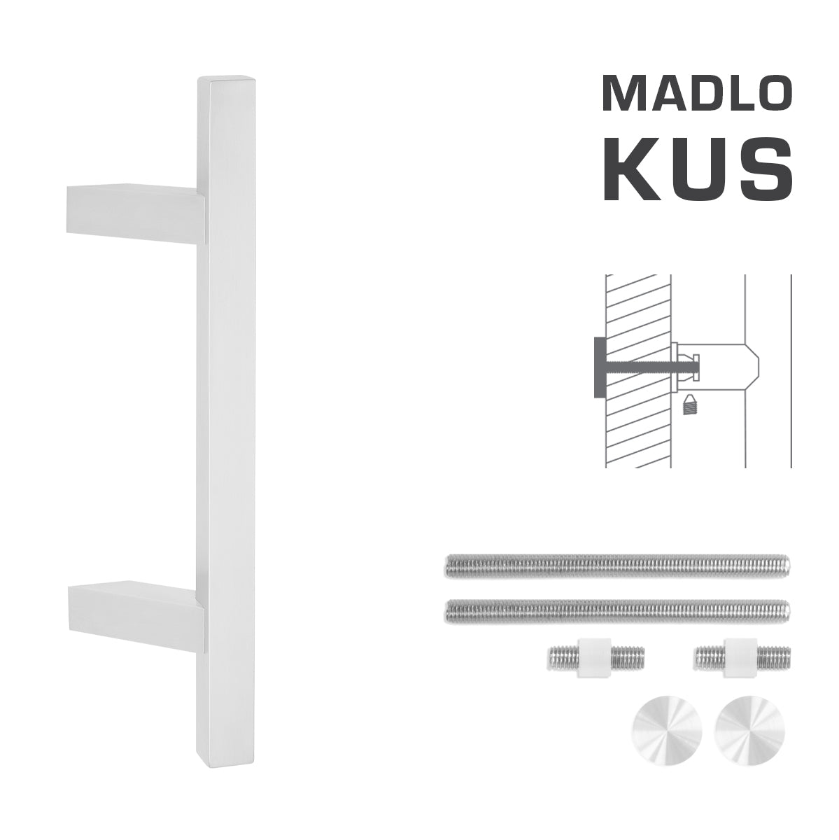 FT - Kód rukojeti K31Z 25x25 mm OSN PCS - Square Off -Set Handles