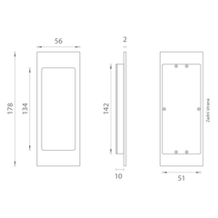 Jako - mušle - 240 - skořápky a kliky pro posuvné dřevěné dveře