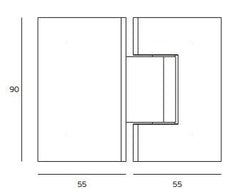 JNF - Glass Hounger In.05.308 - Horizontální závěsy a závěsy pro skleněné dveře