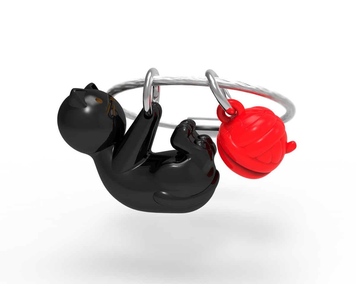 MTM - Klíčový prsten - Černá kočka - Klíčové prsteny