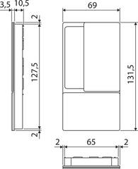 AGB - Set for Sliding Doors Wave - HR PZ - Shells and Handles pro posuvné dveře