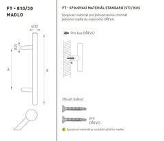 FT - Kód rukojeti k10 ã å å Å “30 mm ST PC DOBRÁNÍ DOBRÁNÍ