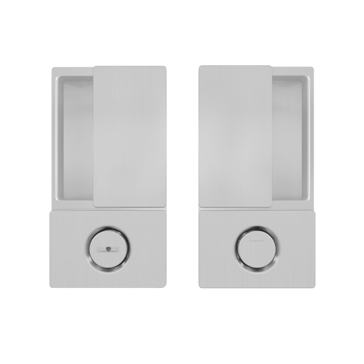 AGB - vlnové skořápky pro posuvné dveře WC - skořápky a kliky pro posuvné dřevěné dveře