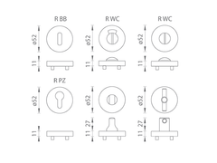 TI - ROZETA ROUND ROSETTE - R