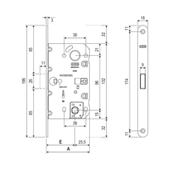 AGB - Sada pro karuselové dveře WAVE - HR WC - pláště pro karuselové dveře