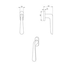 VM - DK - PEPE - R - Oválný úchyty pro Windows