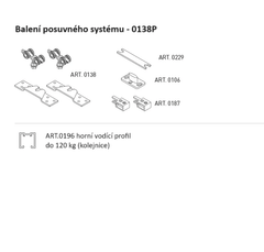SC - Posuvný systém série 100 tichý 120 kg