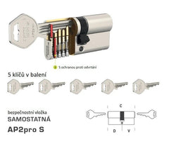 DK - AP2PRO S - samostatné bezpečnostní vložky - BT3